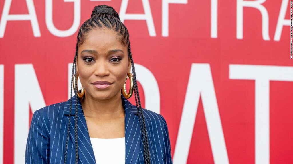 Keke Palmer told the National Guard ‘March with us’ during a protest in Hollywood