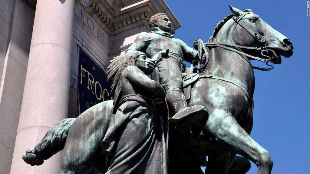 Theodore Roosevelt statue will be removed from the front steps of the Museum of Natural History