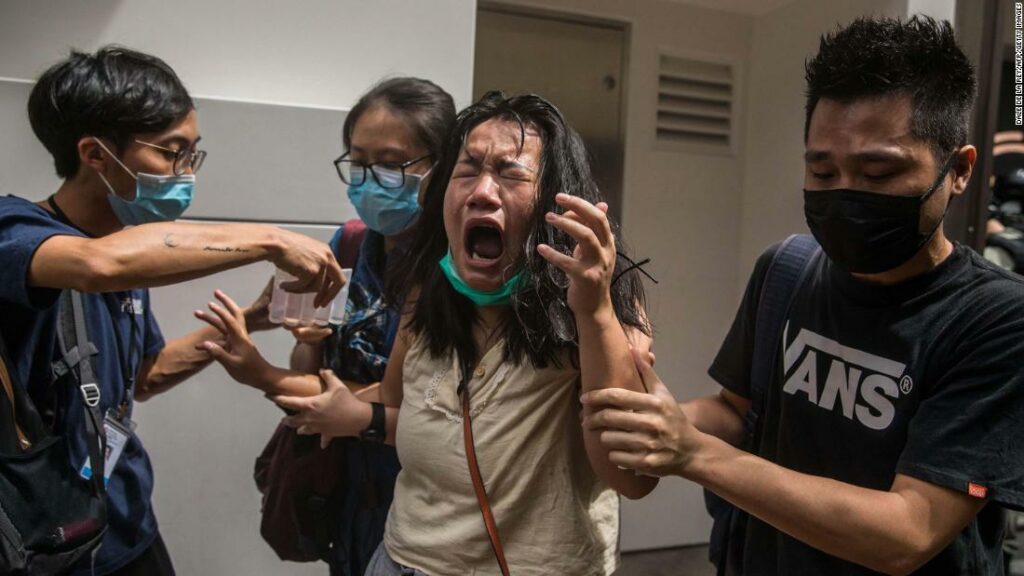 Protests July 1 in Hong Kong