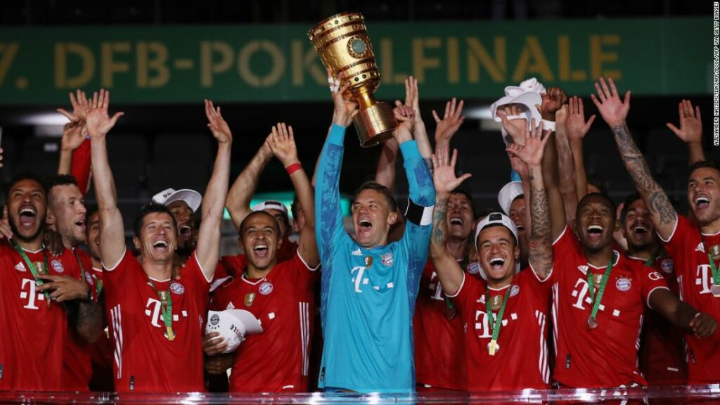 Bayern Munich stays on track for historic threes with German Cup victory over Bayer Leverkusen