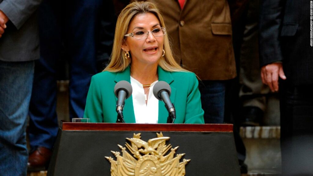 Bolivia's stand-in president Jeanine Añez tests positive for coronavirus