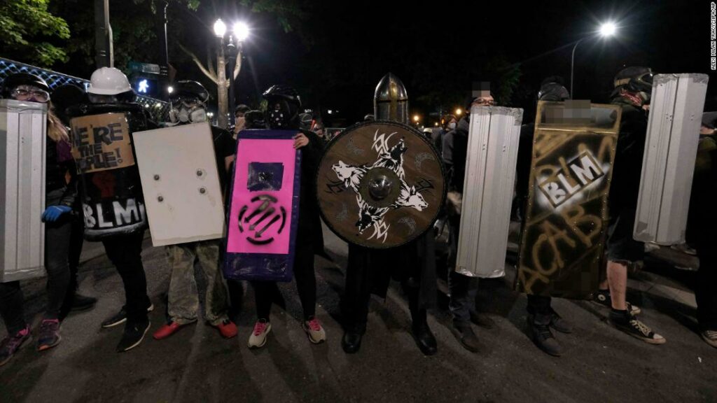 Portland protests: Several arrested after police say they blocked buildings and threw projectiles