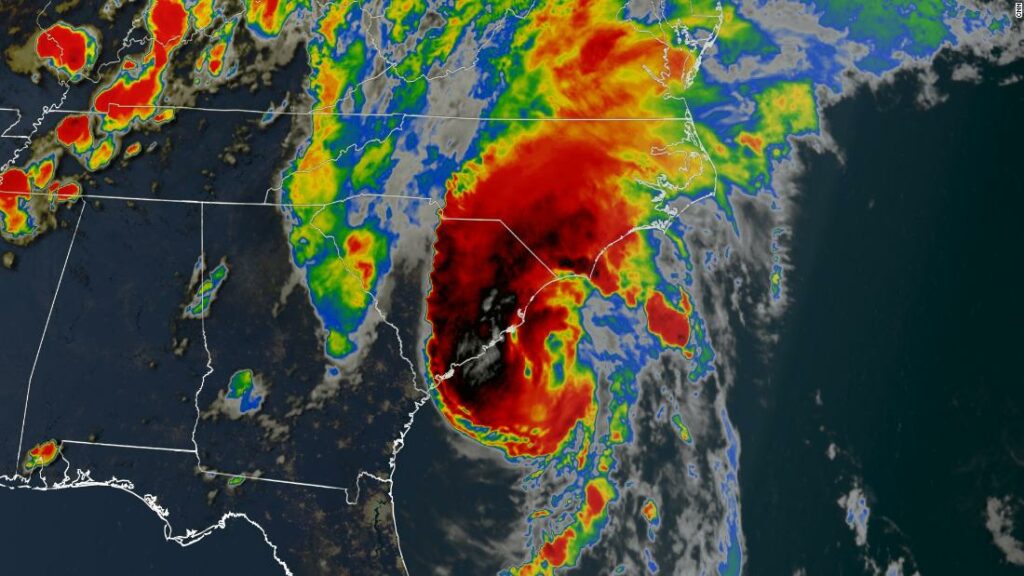 Isaias makes landfall in the Carolinas as a hurricane and is expected to move further up the East Coast