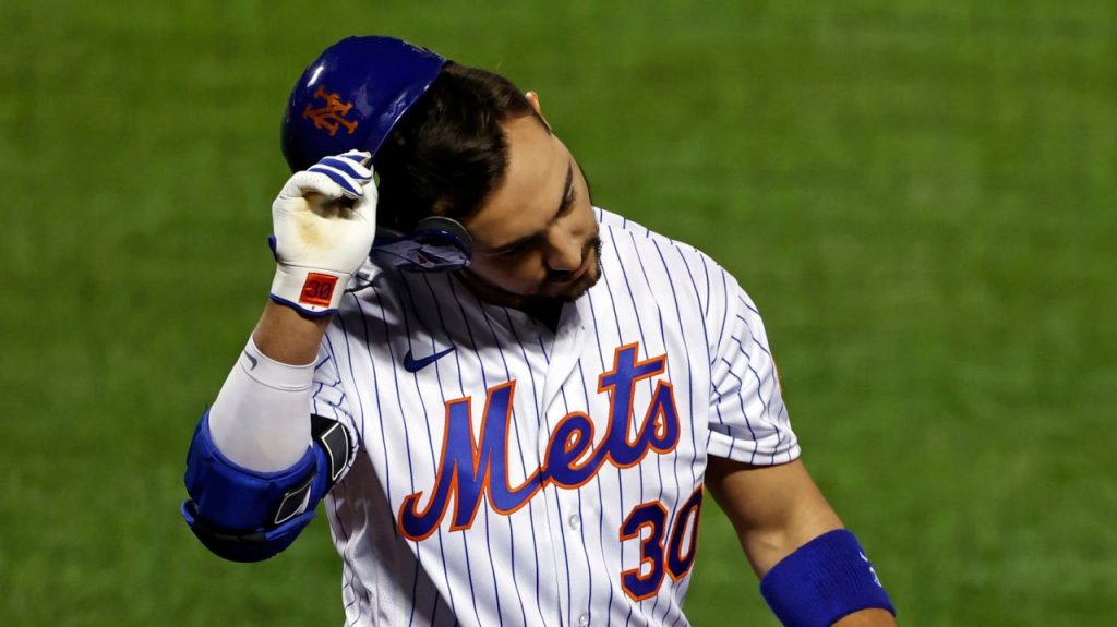 Mets player Michael Conforto's season ended with a hamstring constriction