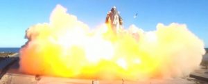 The SpaceX Starship prototype was successfully launched ... and then crashed into a massive fireball