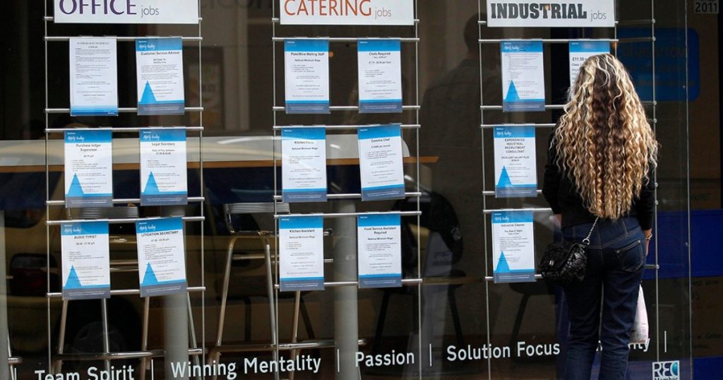 Unemployment aid in the UK is at its highest level since 1996