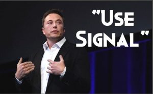 Elon Musk tells followers to use the Signal Messaging App