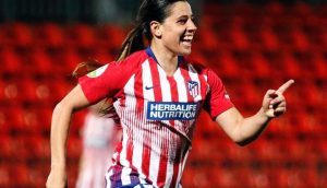 Alex Chidiac, jugadora del Atlético de Madrid Femenino.