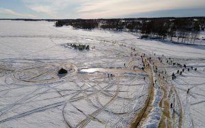 In Finland they build the largest "snow carousel" in the world