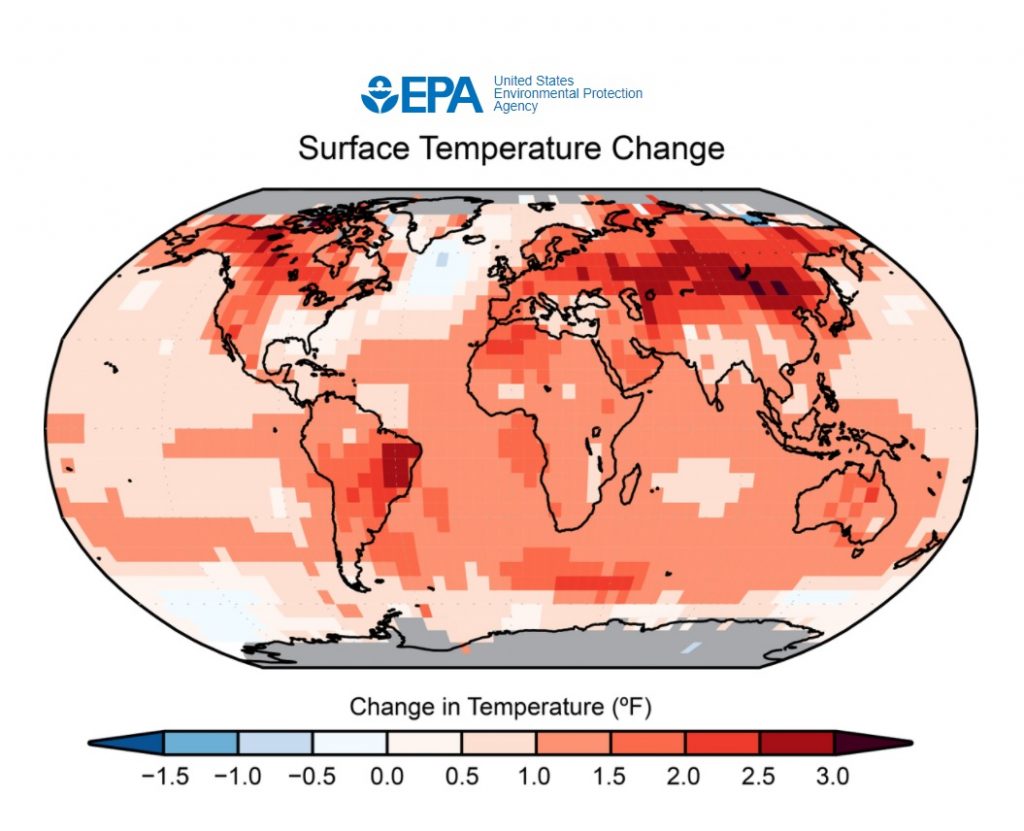 The U.S. Environmental Protection Agency publishes the climate report that Trump has hidden