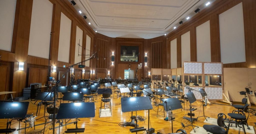 Sound studio for movie music: a room where you hear it all