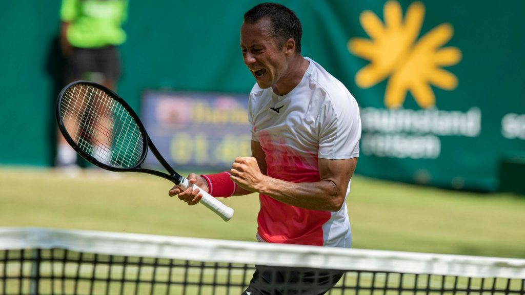 Philipp Kohlschreiber steht in Halle unter den letzten acht.