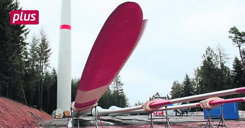 Small wind power area in southern Hesse