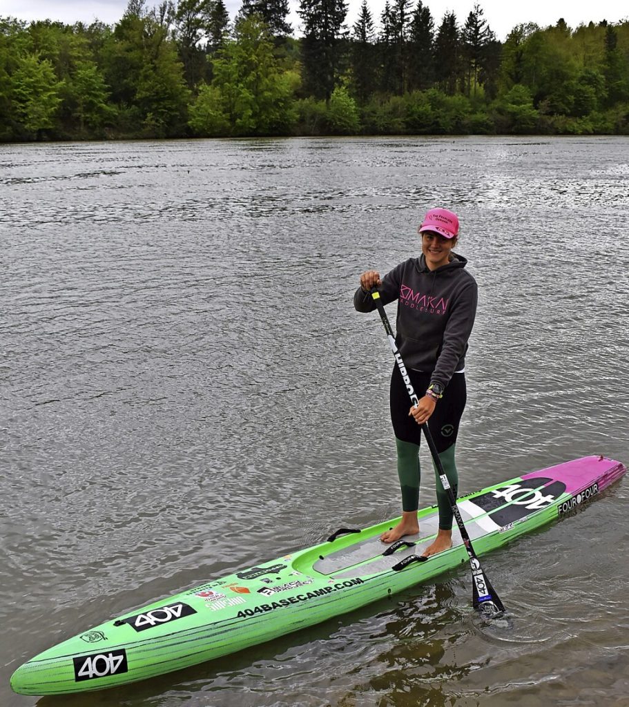 Successfully standing on the water - the dam