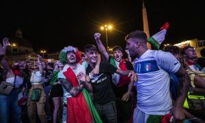 With blue victories, Italians celebrate a return to normality