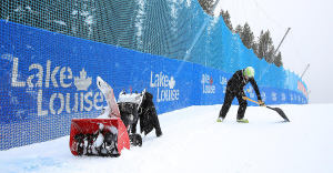 Snow prevented first launch in Lake Louise