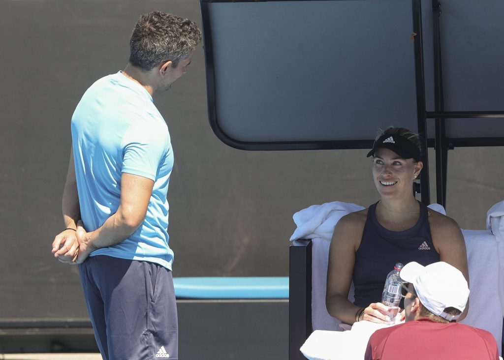 Angelique Kerber(r.) und ihre neue Liebe Franco Bianco(l).