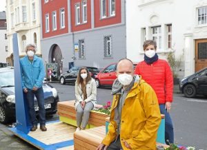 Radeformwald: Downtown gets brightly colored furniture