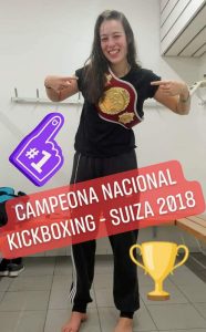 Angela Morey, the visible face of women's kickboxing in Switzerland