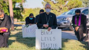 The Bishop of El Paso knelt in prayer for George Floyd. Two days later Pope Francis called