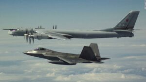 US fighter jets intercept Russian bombers and fighters off the coast of Alaska in international airspace