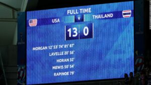 Women's World Cup: A 13-0 points line that sent shockwaves around the world