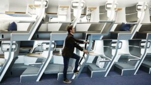 Is this two-story seat the future of air travel?