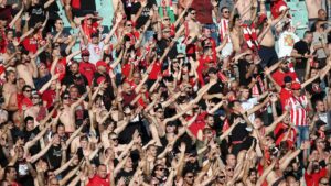 Fans violate the rules of social distance in the final of the Bulgarian Cup