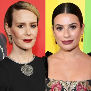 Sarah Paulson Dodges Question About Lea Michele Allegations