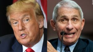 White House takes aim at Fauci as he disagrees with Trump on virus