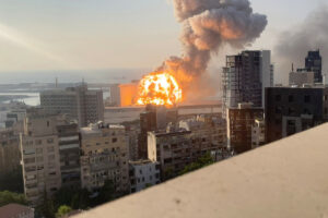 New footage shows Beirut explosion up-close and in slow motion