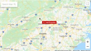 North Carolina earthquake with 5.1-magnitude strikes north of Charlotte at Virginia border