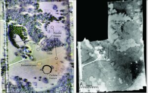 A drone survey revealed significant excavation at the ancestral site of Wichita, Kansas