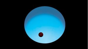 The planet has one face turned towards its hot blue star (ESA)