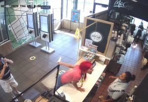 It was alleged that a McDonald's customer was assaulted, causing the employee's head to tear due to a wrong order