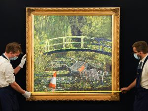 Banksy's `` Show Me the Monet '' became the second most expensive work of art ever