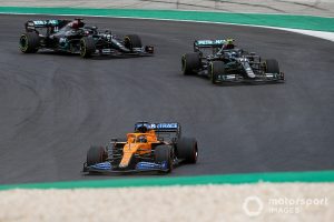 Overtaking the Mercedes drivers was "very easy"