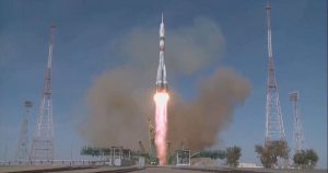 The crew of the Soyuz MS-17 set off on a "high-speed" orbiting trip to a space station