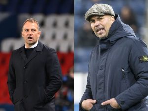 Hansi Flick und Markus Babbel (rechts). Babbel hat keine positiven Worte zu Flicks Abgang übrig.