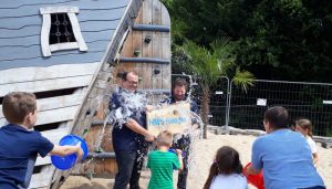 Ship ahoy: The new toy ship "HMS Beagle" has been hijacked at Rombergpark Botanical Garden