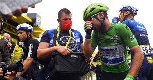 Mark Cavendish of Deceuninck-Quick-Step As Tears Arrive