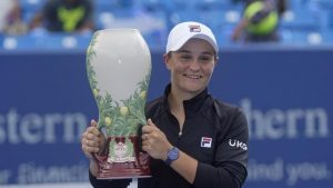 Tennis - Wimbledon champion Barty wins Cincinnati