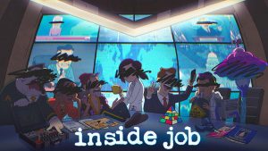 Inside Job, let's take a first look at the new Netflix animated series with Lizzie Caplan