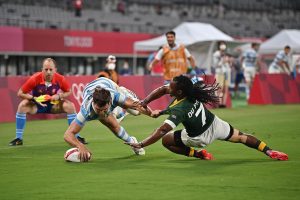 Fiji-Argentina, New Zealand and Great Britain, Sevens men's semi-final |  arabic