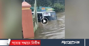 Bus sank in heavy rain, 5 killed (video)