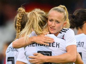 Die DFB-Frauen besiegten Bulgarien in der WM-Qualifikation mit 7:0. Foto: Robert Michael/dpa-Zentralbild/dpa Foto: dpa