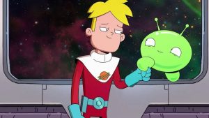 "Final Space", a science fiction animated series.  Must see on Netflix